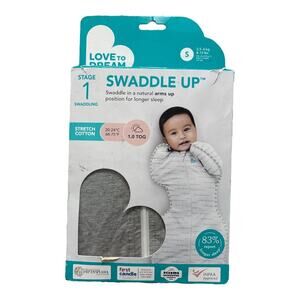 Love to Dream Swaddle UP Self-Soothing Sleep Sack Gray Size Small 8-13 lbs. NEW